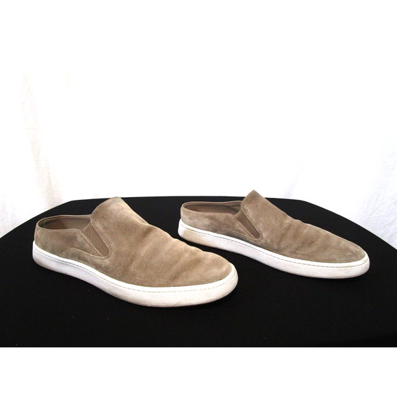 Vince Beige Tan Suede Slip On Mule Loafer Flats Women Sz 7.5 M - Picture 4 of 10